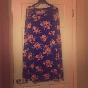 Floral maxi skirt
